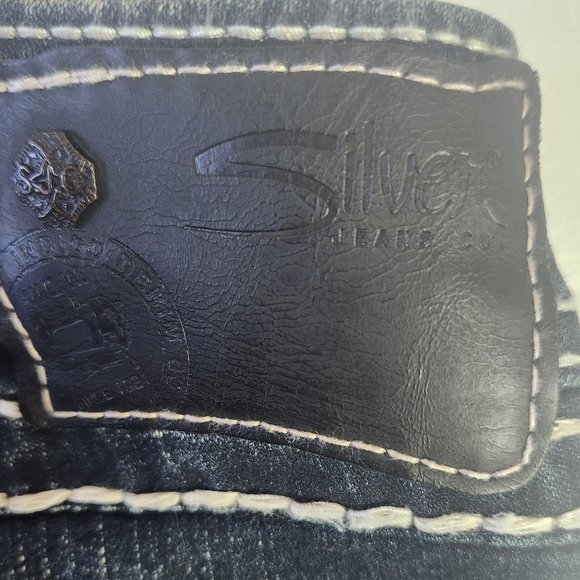 Women's Silver "Tuesday" Blue Jeans Mid Slim Boot W 31 L 33 - Picture 7 of 12